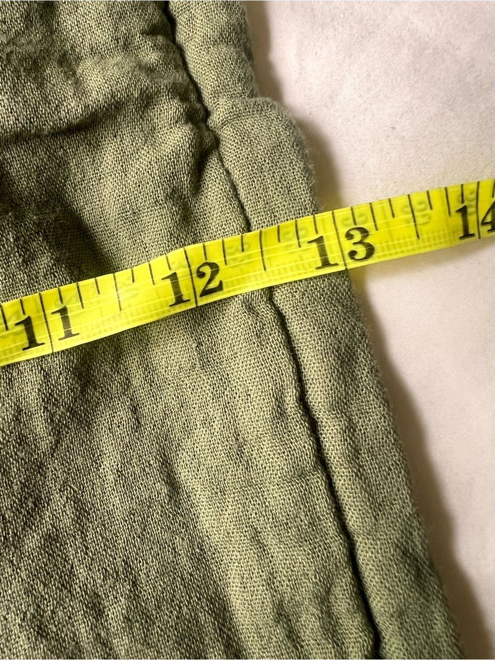 Old Navy Olive Green Cotton Linen Wide Leg Pants XL - Picture 7 of 13